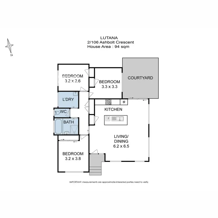 Floorplan of Homely house listing, 2/106 Ashbolt Crescent, Lutana TAS 7009