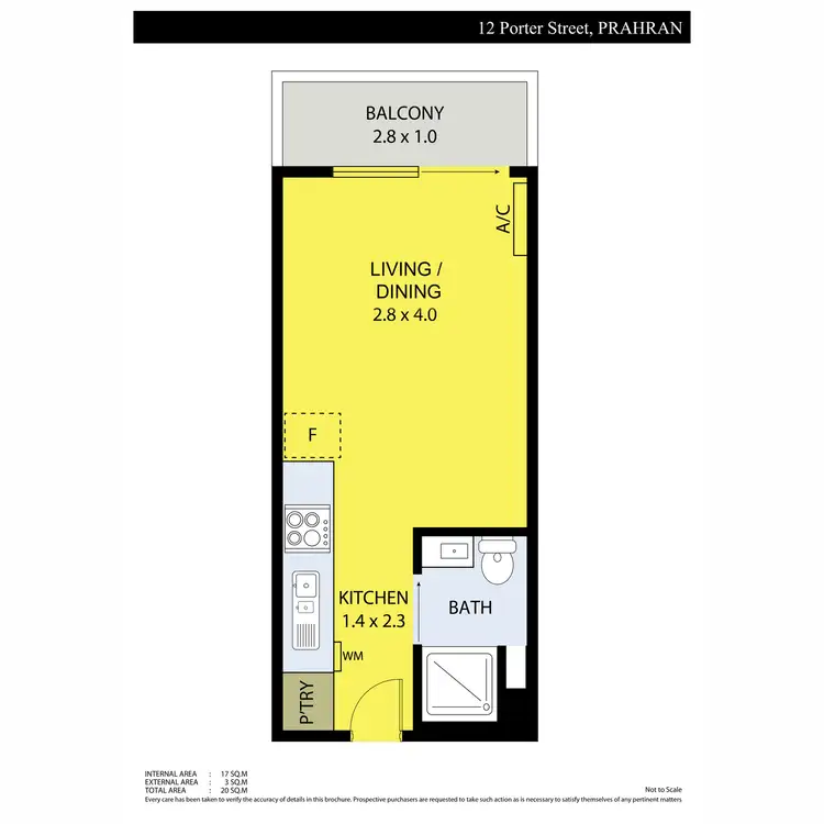 Floorplan of Homely apartment listing, 12/8 Porter Street, Prahran VIC 3181