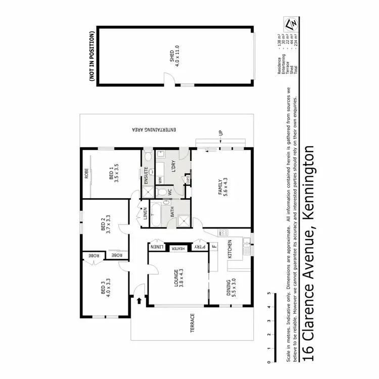 Floorplan of Homely house listing, 16 Clarence Avenue, Kennington VIC 3550