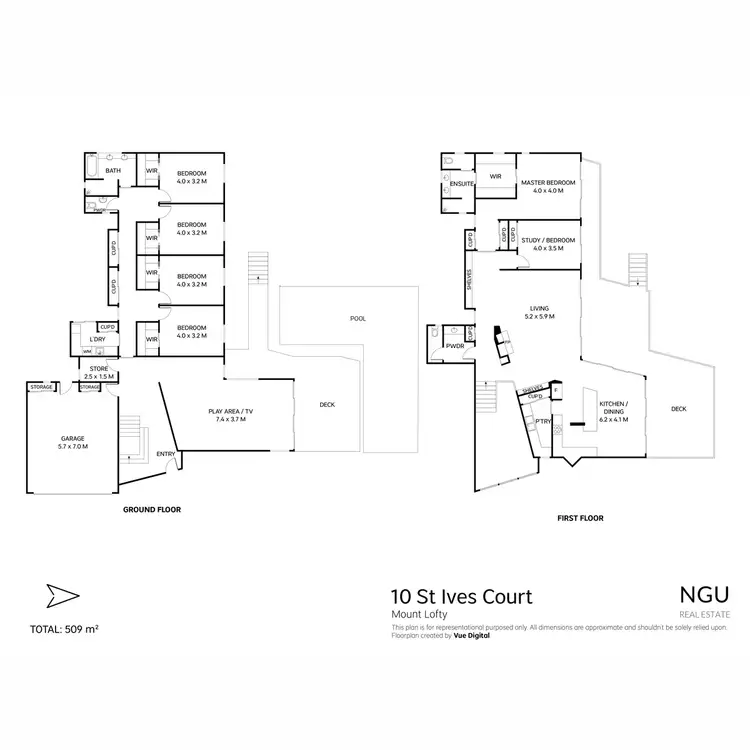 Floorplan of Homely house listing, 10 St Ives Court, Mount Lofty QLD 4350