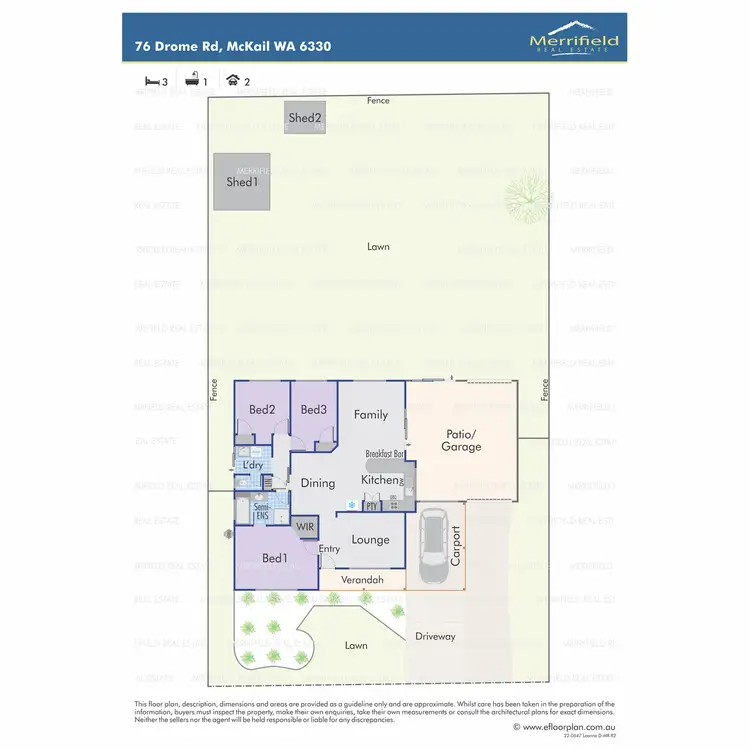 Floorplan of Homely house listing, 76 Drome Road, Mckail WA 6330
