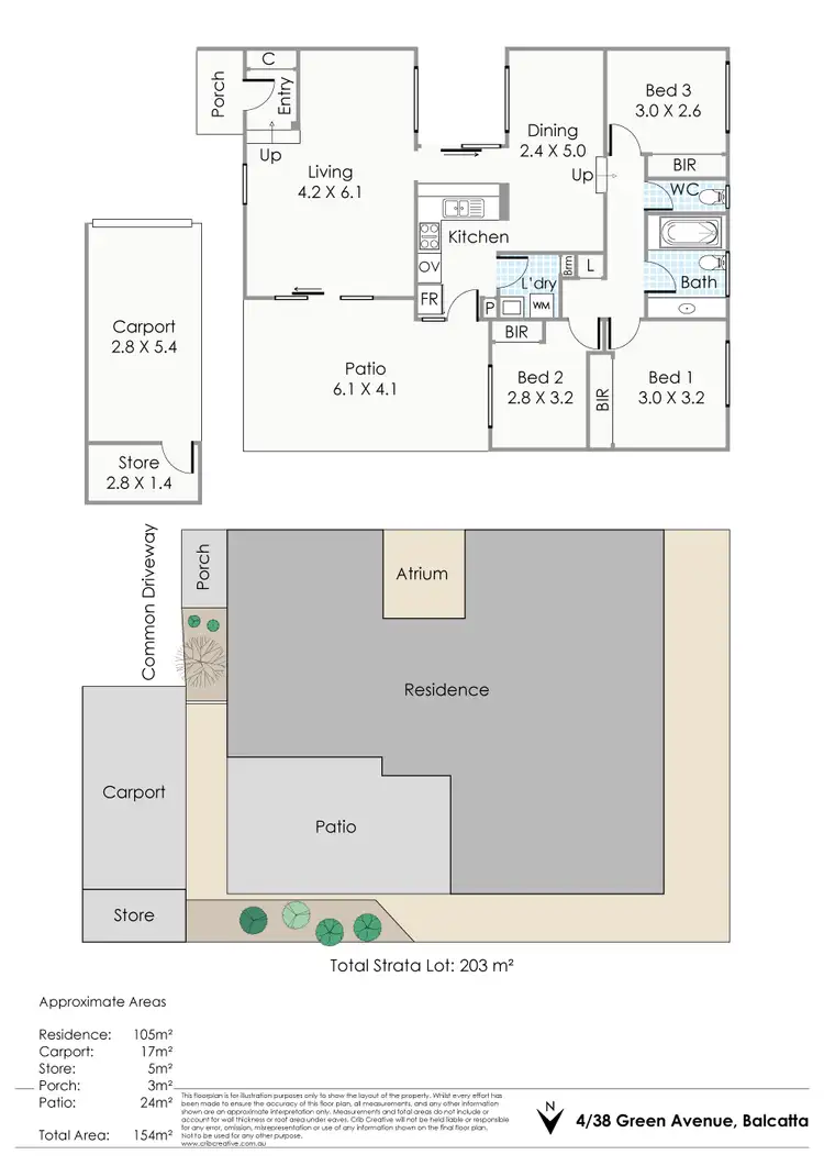 Floorplan of Homely villa listing, 4/38 Green Avenue, Balcatta WA 6021