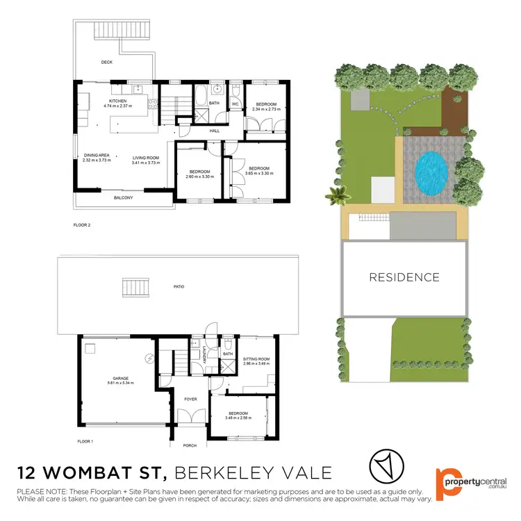 Floorplan of Homely house listing, 12 Wombat Street, Berkeley Vale NSW 2261