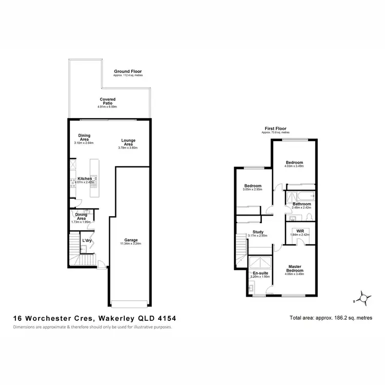 Floorplan of Homely house listing, 16 Worchester Crescent, Wakerley QLD 4154