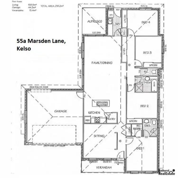 Floorplan of Homely house listing, 55A Marsden Lane, Kelso NSW 2795