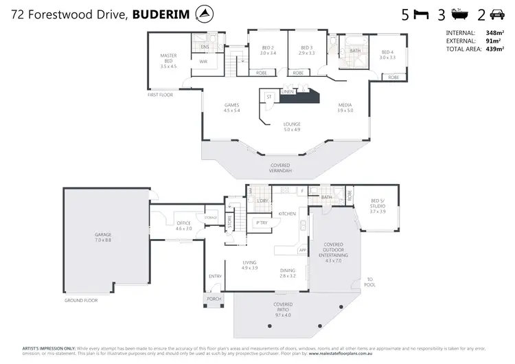 Floorplan of Homely house listing, 72 Forestwood Drive, Buderim QLD 4556