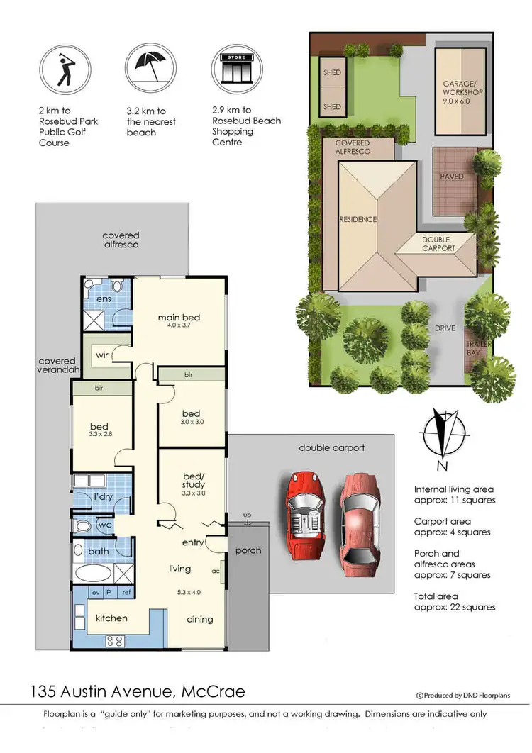 Floorplan of Homely house listing, 135 Austin Avenue, Mccrae VIC 3938