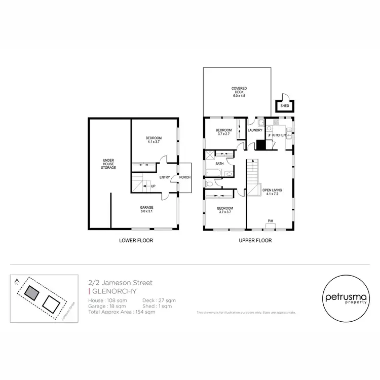 Floorplan of Homely house listing, 2/2 Jameson Street, Glenorchy TAS 7010