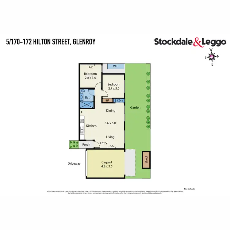 Floorplan of Homely unit listing, 5/170-172 Hilton Street, Glenroy VIC 3046