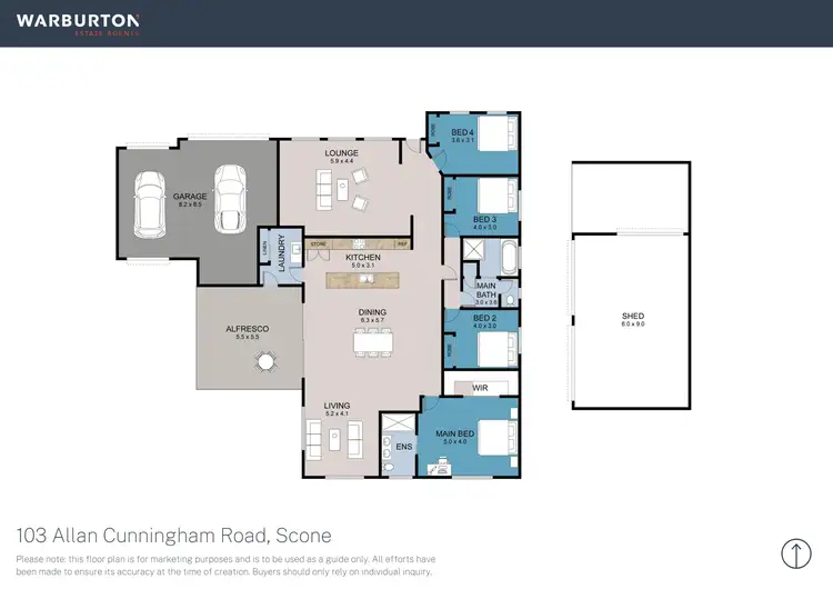 Floorplan of Homely house listing, 103 Allan Cunningham Road, Scone NSW 2337