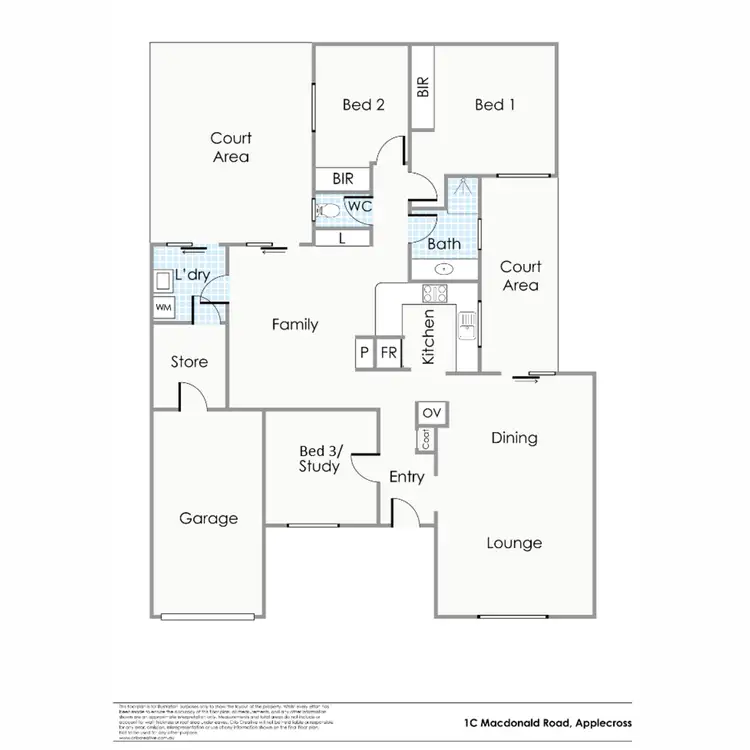 Floorplan of Homely house listing, 1C Macdonald Road, Applecross WA 6153