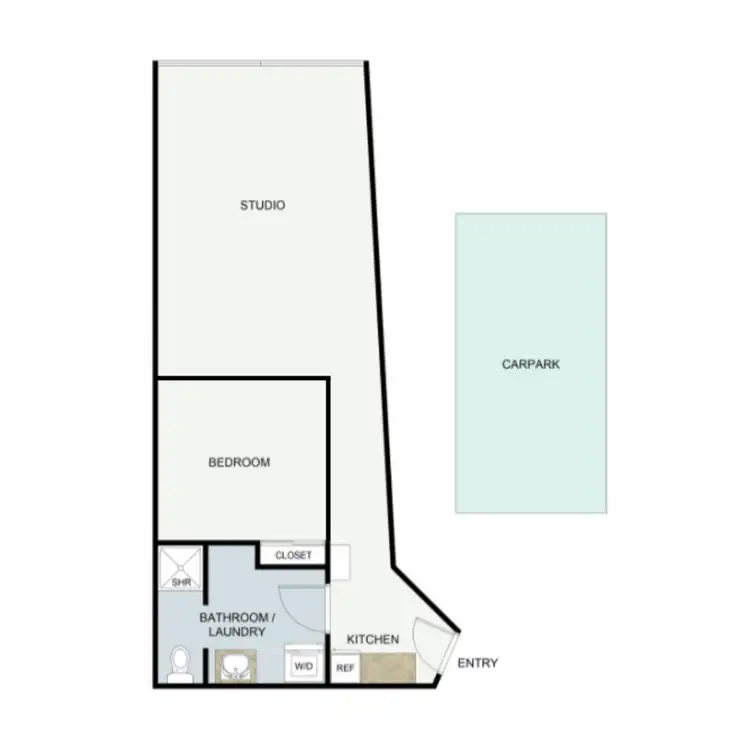 Floorplan of Homely apartment listing, 43/189 Leichhardt Street, Spring Hill QLD 4000