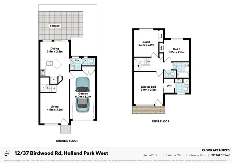 Floorplan of Homely townhouse listing, 12/37 Birdwood Road, Holland Park West QLD 4121