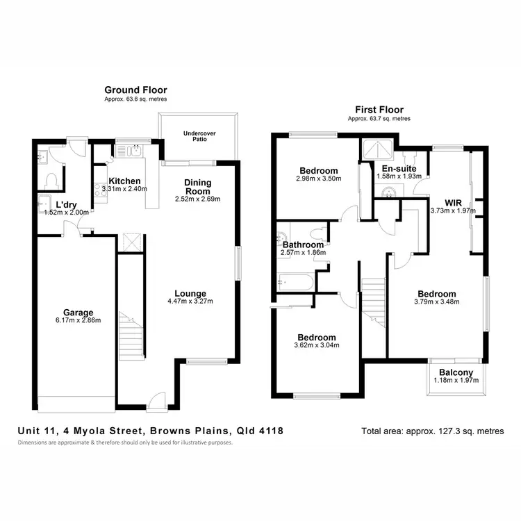 Floorplan of Homely townhouse listing, 11/4 Myola Street, Browns Plains QLD 4118