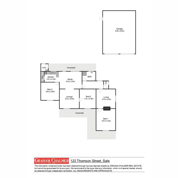 Floorplan of Homely house listing, 122 Thomson Street, Sale VIC 3850