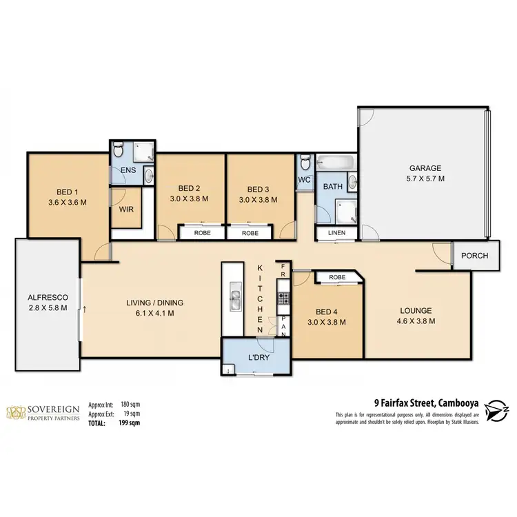 Floorplan of Homely house listing, 9 Fairfax Street, Cambooya QLD 4358