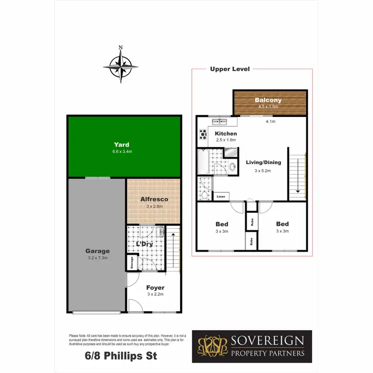 Floorplan of Homely unit listing, 6/8 Phillip Street, East Toowoomba QLD 4350