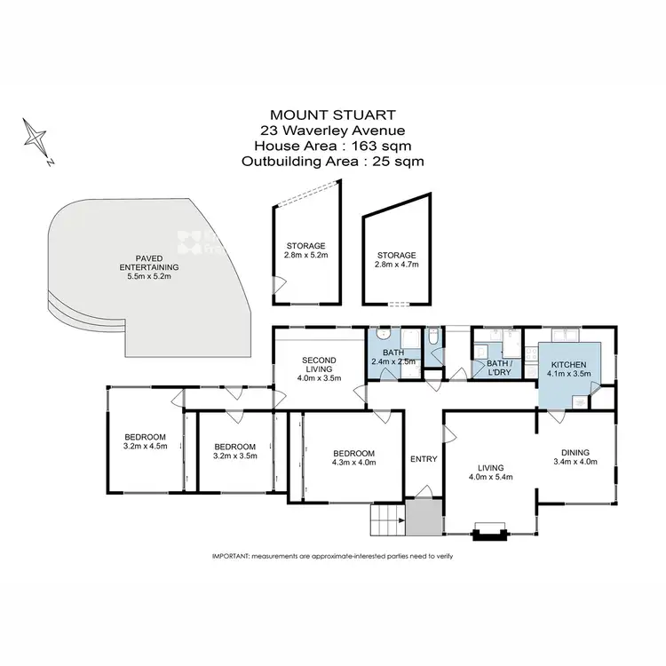 Floorplan of Homely house listing, 23 Waverley Avenue, Mount Stuart TAS 7000
