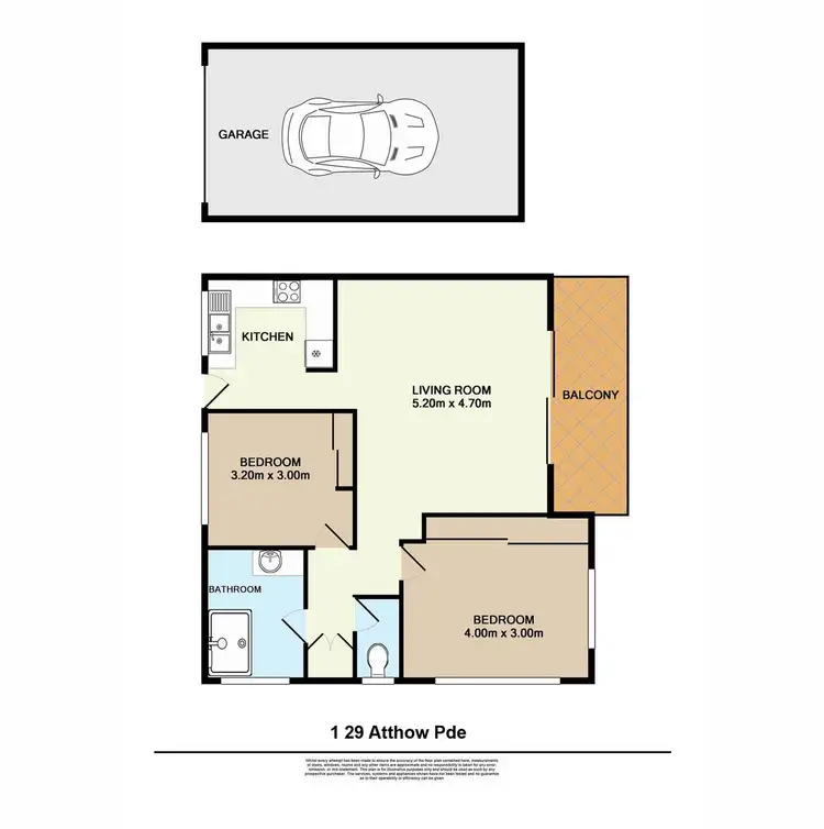 Floorplan of Homely unit listing, 1/29 Atthow Parade, Nundah QLD 4012