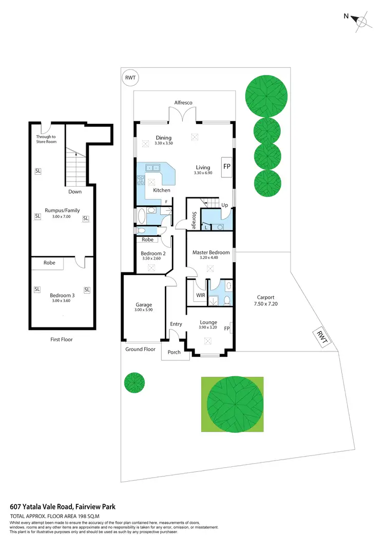 Floorplan of Homely house listing, 607 Yatala Vale Road, Fairview Park SA 5126