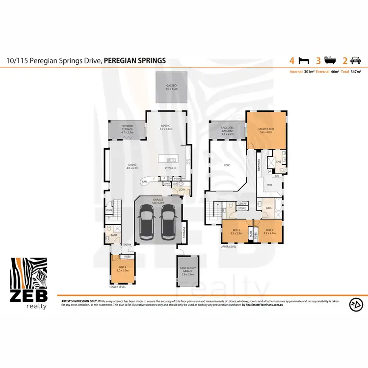 Floorplan of Homely house listing, 10/115 Peregian Springs Drive, Peregian Springs QLD 4573