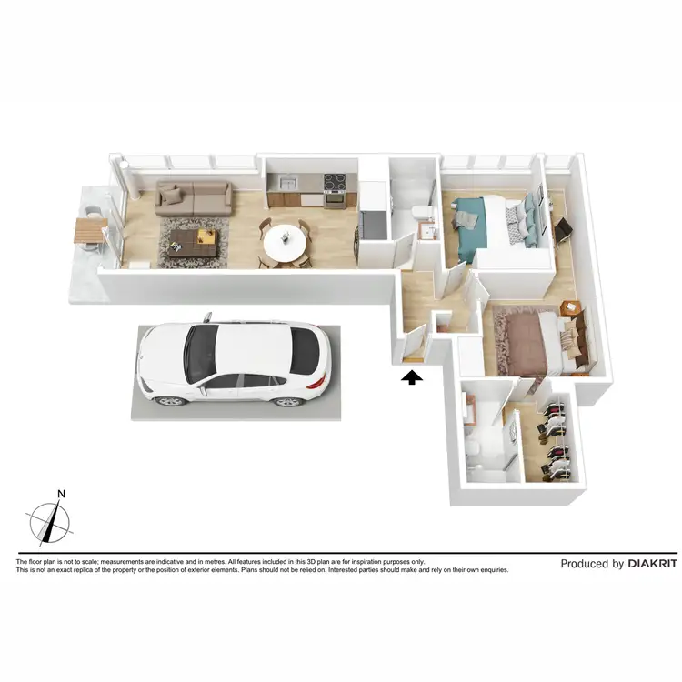Floorplan of Homely apartment listing, 101/74 Queens Road, Melbourne VIC 3004