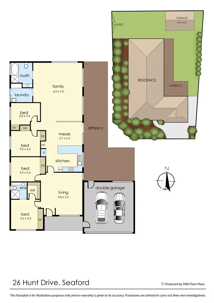 Floorplan of Homely house listing, 26 Hunt Drive, Seaford VIC 3198
