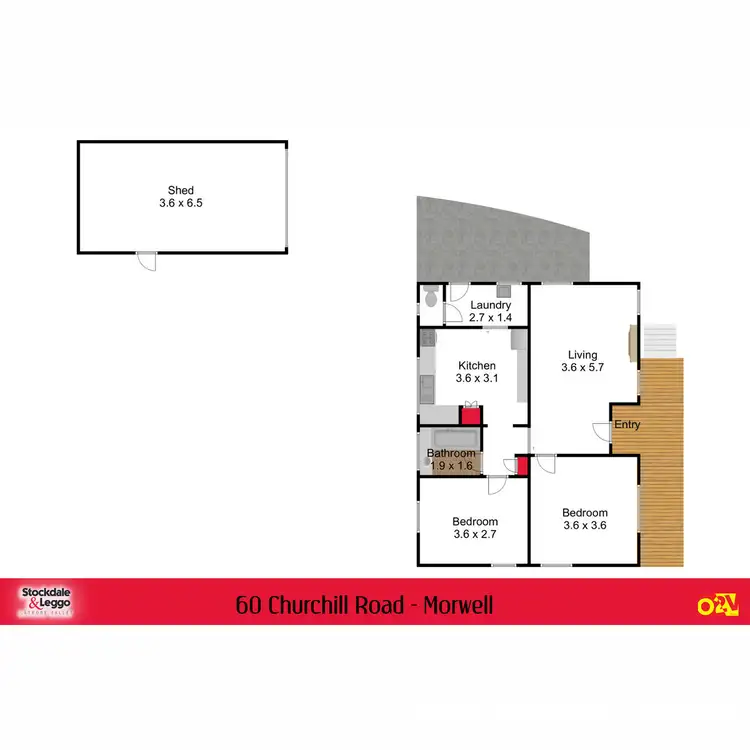 Floorplan of Homely house listing, 60 Churchill Road, Morwell VIC 3840