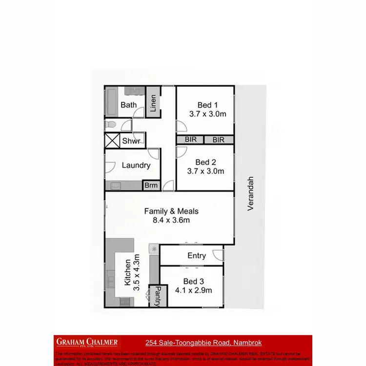 Floorplan of Homely house listing, 254 Sale-Toongabbie Road, Nambrok VIC 3847