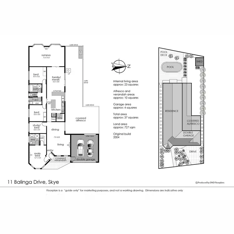 Floorplan of Homely house listing, 11 Balinga Drive, Skye VIC 3977