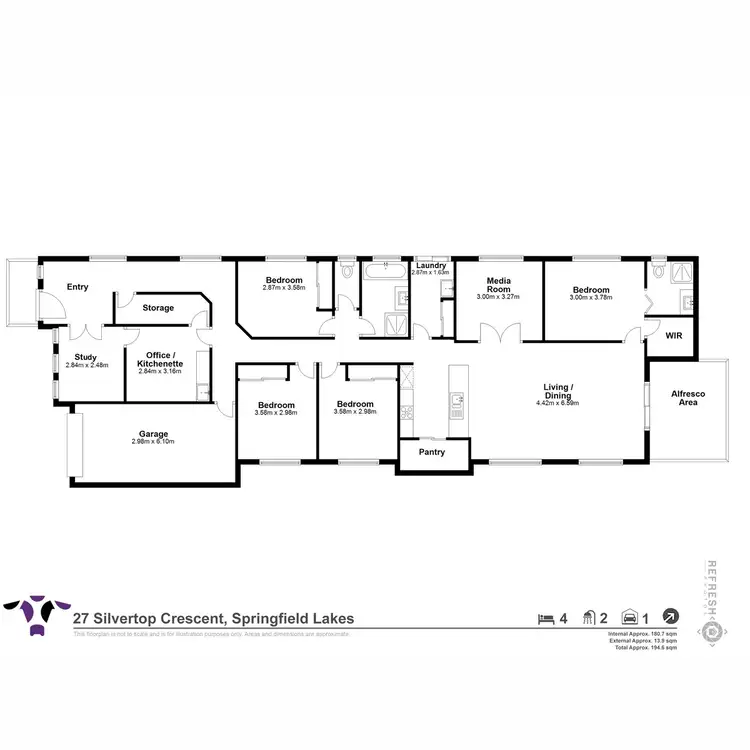 Floorplan of Homely house listing, 27 Silvertop Crescent, Spring Mountain QLD 4300