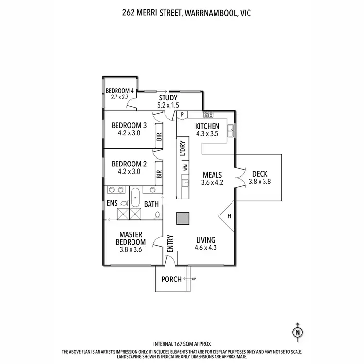Floorplan of Homely house listing, 262 Merri Crescent, Warrnambool VIC 3280