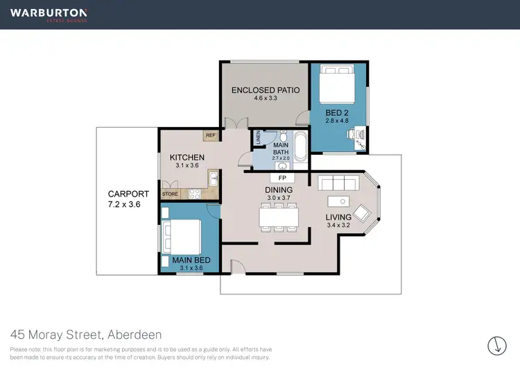 Floorplan of Homely house listing, 45 Moray Street, Aberdeen NSW 2336