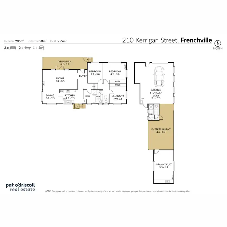 Floorplan of Homely house listing, 210 Kerrigan Street, Frenchville QLD 4701