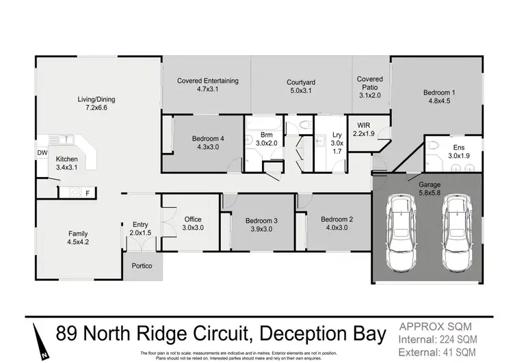 Floorplan of Homely house listing, 89-91 North Ridge Circuit, Deception Bay QLD 4508
