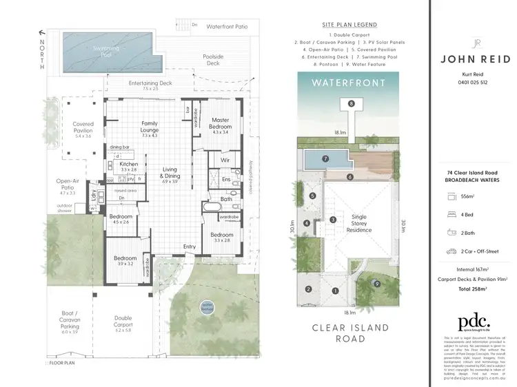 Floorplan of Homely house listing, 74 Clear Island Road, Broadbeach Waters QLD 4218
