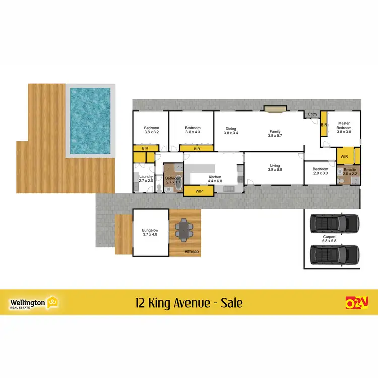 Floorplan of Homely house listing, 12 King Avenue, Sale VIC 3850