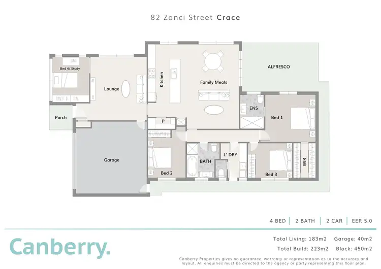 Floorplan of Homely house listing, 82 Zanci Street, Crace ACT 2911