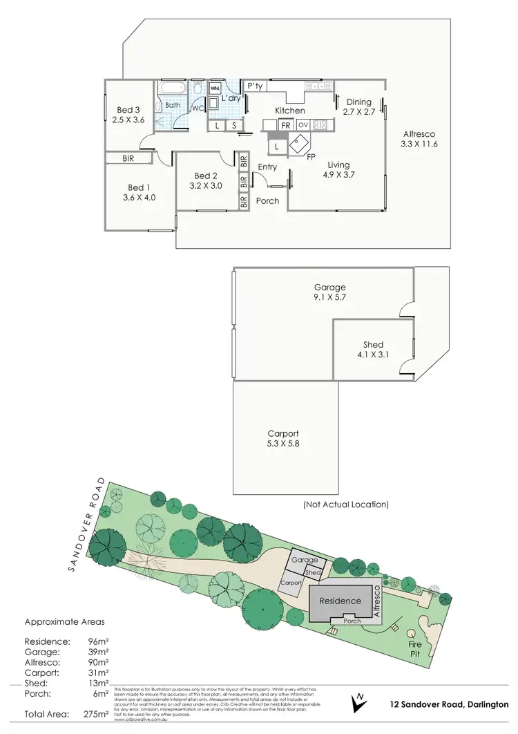 Floorplan of Homely house listing, 12 Sandover Road, Darlington WA 6070