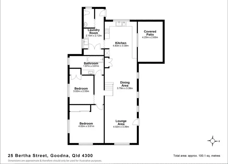Floorplan of Homely house listing, 25 Bertha Street, Goodna QLD 4300