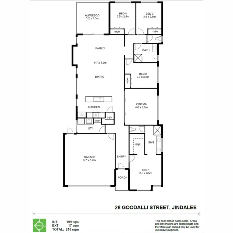 Floorplan of Homely house listing, 28 Goodalli Street, Jindalee WA 6036