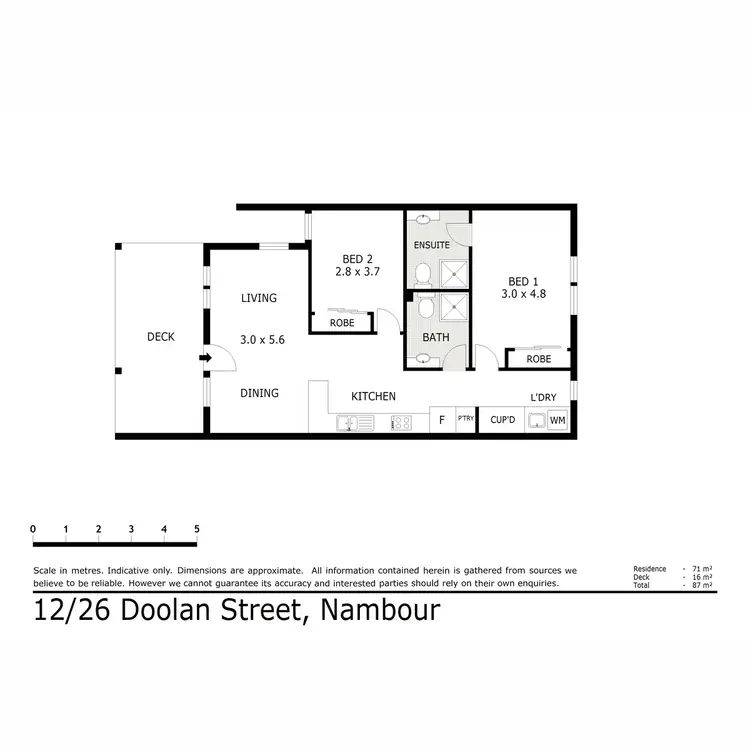 Floorplan of Homely unit listing, 12/26 Doolan Street, Nambour QLD 4560