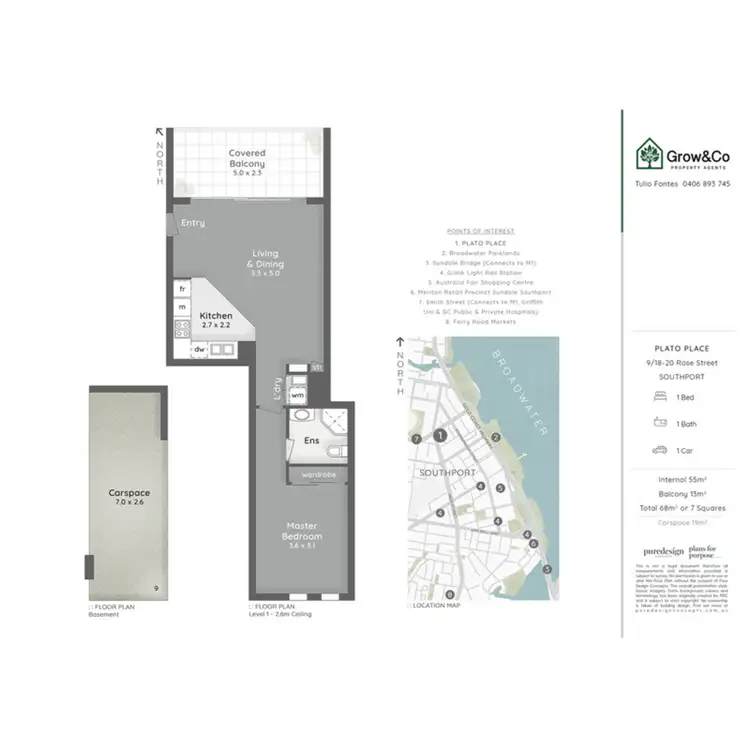 Floorplan of Homely unit listing, 9/18-20 Rose Street, Southport QLD 4215