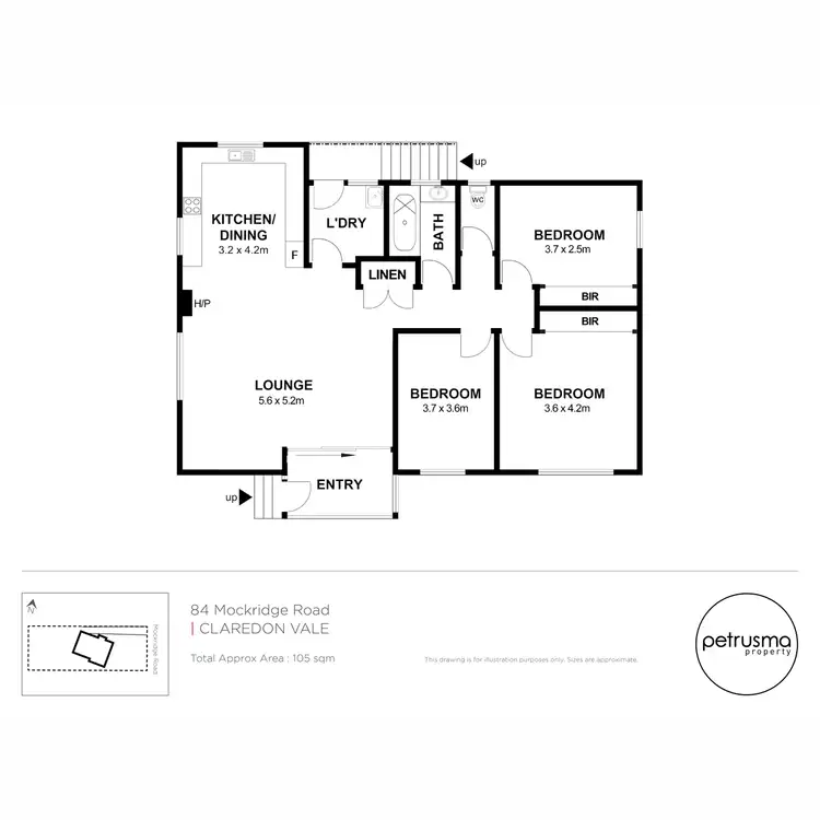 Floorplan of Homely house listing, 84 Mockridge Road, Clarendon Vale TAS 7019