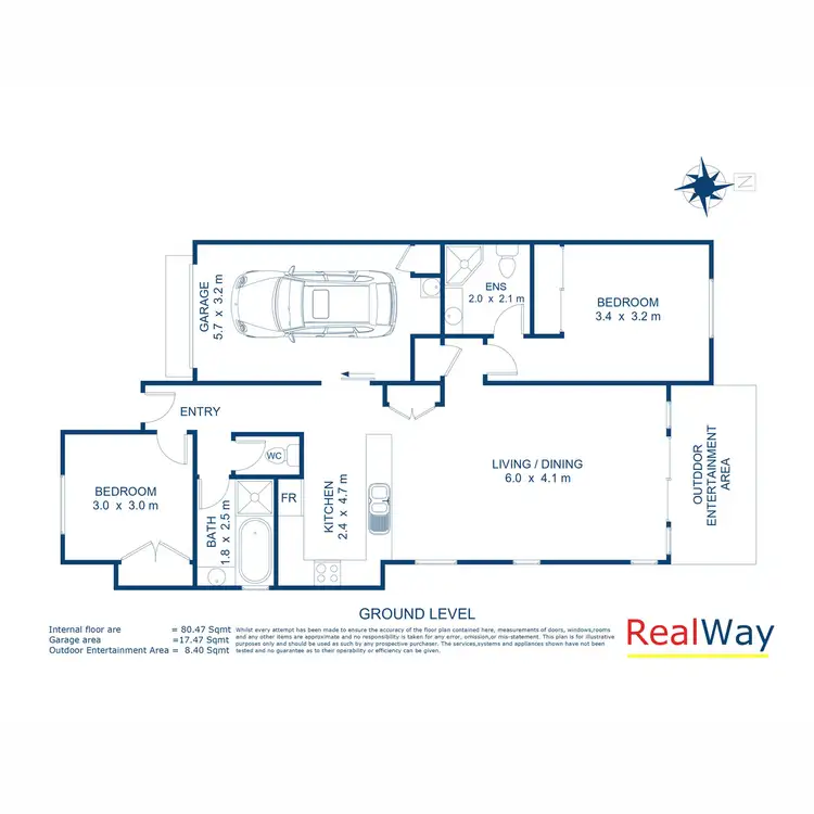 Floorplan of Homely unit listing, 4/184 West Street, South Toowoomba QLD 4350