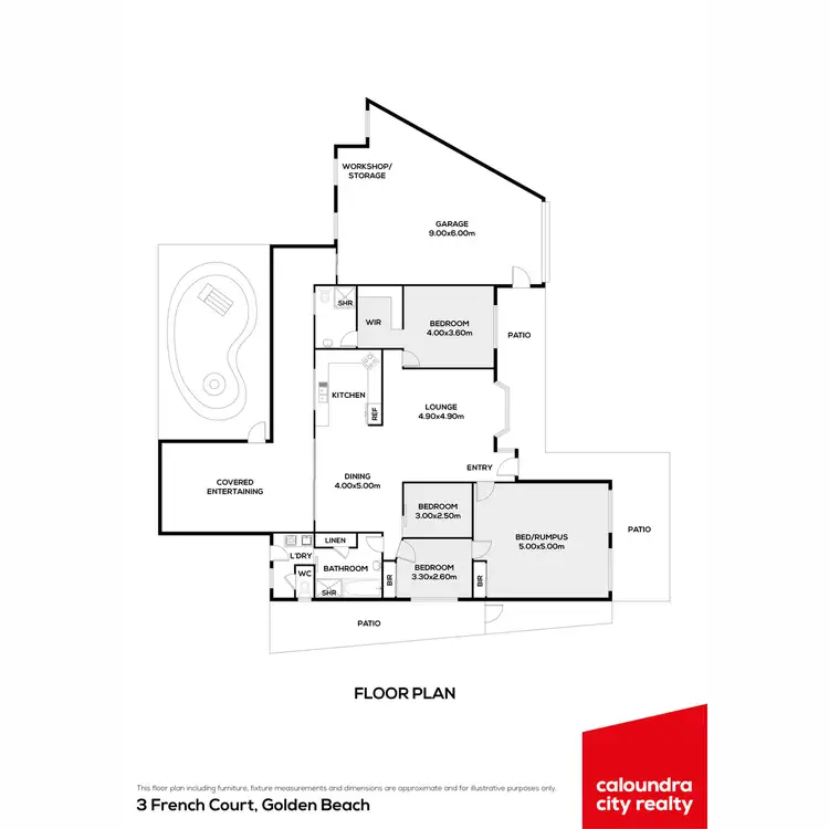 Floorplan of Homely house listing, 3 French Court, Golden Beach QLD 4551