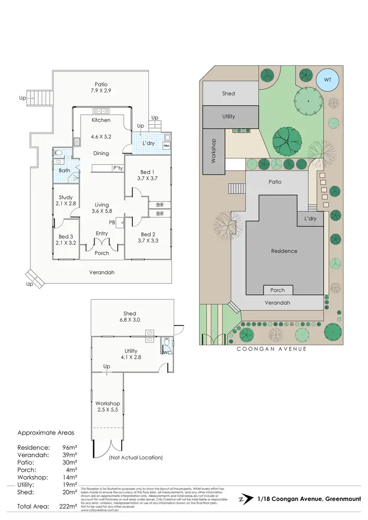 Floorplan of Homely house listing, 1/18 Coongan Avenue, Greenmount WA 6056