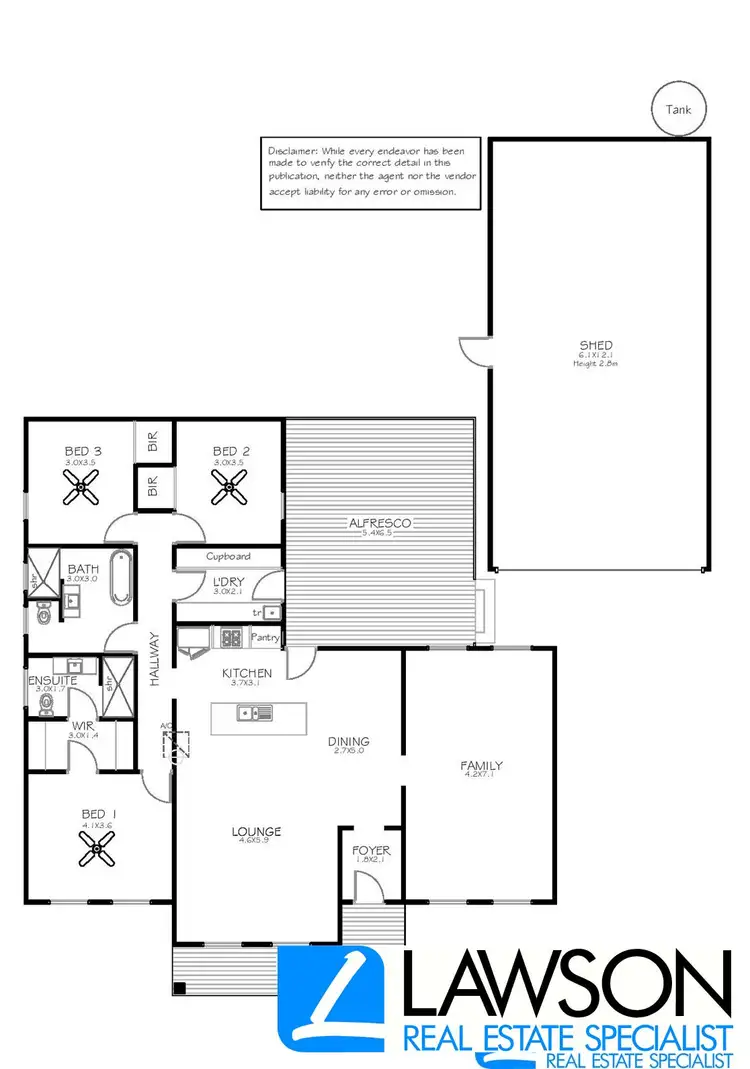 Floorplan of Homely house listing, 25 Lakin Crescent, Tumby Bay SA 5605