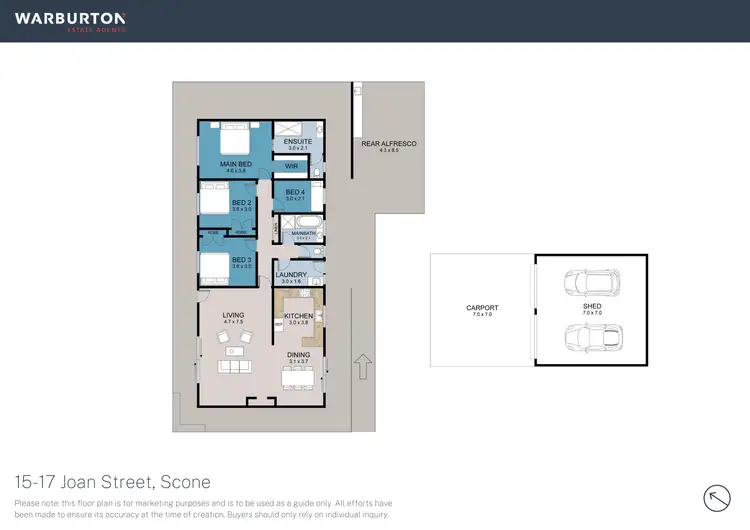 Floorplan of Homely house listing, 15 - 17 Joan Street, Scone NSW 2337
