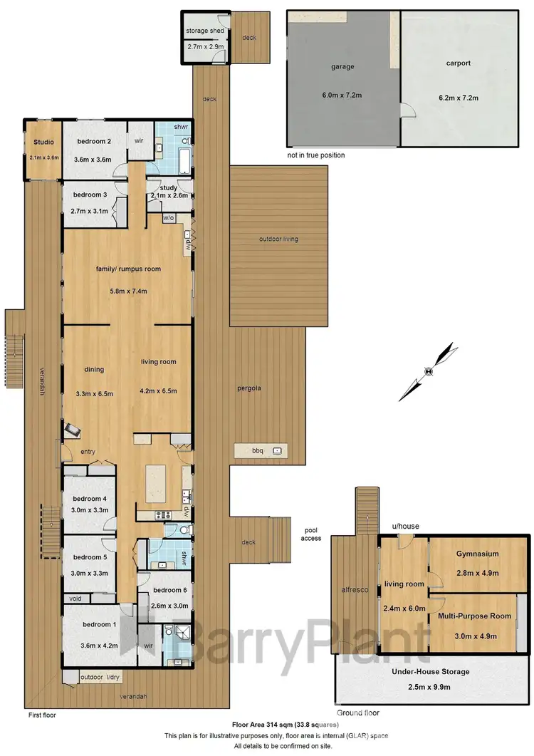 Floorplan of Homely house listing, 6 Moola Road, Cockatoo VIC 3781